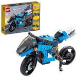 Lego creator 3-en-1 31114 la super moto a construire et a transformer en moto classique ou en moto volante futuriste