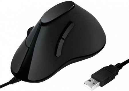 Souris filaire LogiLink verticale pour droitier (Noir)