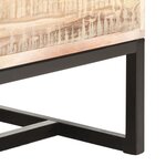 vidaXL Buffet Blanc 73x30x75 cm Bois d'acacia massif