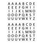 Pochette de 1 600 gommettes adhésives repositionnables lettres