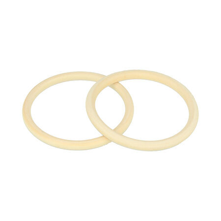 Bracelet en bois Lucy anneau 8mm 2 pièces