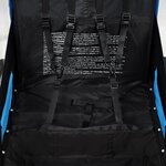 vidaXL Remorque à vélo et poussette pour enfants 2-en-1 Bleu et gris