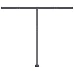 vidaXL Auvent automatique capteur de vent/LED 350x250cm Jaune et blanc