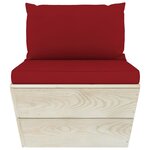 vidaXL Salon de jardin palette 12 Pièces avec coussins Épicéa imprégné