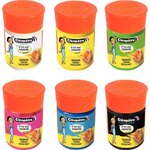 Lots de 6 p'tits pots gouache de 50 ml avec pinceaux intégrés CLÉOPÂTRE couleurs assorties