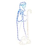 vidaXL Figurine de Noël Berger et agneau avec 168 LED 102 5x35 cm