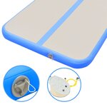 vidaXL Tapis gonflable de gymnastique avec pompe 600x100x10cm PVC Bleu
