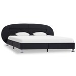 vidaXL Cadre de lit avec LED Noir Similicuir 180 x 200 cm