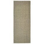 vidaXL Tapis Sisal naturel 80x200 cm Taupe