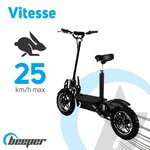 Trottinette électrique beeper cross fx1000-s sans selle - 25km d'autonomie - 1500w