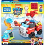 Mega construx - coffret pompier paw patrol - briques de construction - des 3 ans