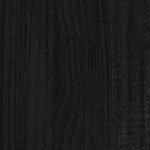 vidaXL Meuble TV Noir 110x30x33 5 cm Bois de pin massif