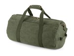 Sac de voyage polochon en toile vintage - bg655 - vert militaire