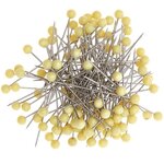 Épingles décoratives 3 8 cm - jaune
