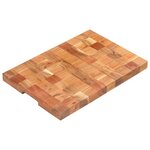 vidaXL Planche à découper 50x34x3 8 cm Bois d'acacia massif