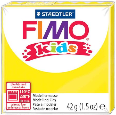 Pâte Fimo Kids 42 g Jaune 8030.1