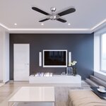 Bestron ventilateur de plafond et télécommande dcf42br 101 cm