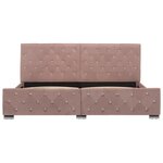 vidaXL Cadre de lit Rose Velours 180x200 cm