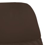 vidaXL Chaise de relaxation avec tabouret Marron Similicuir