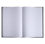 Registre 35x22,5cm 5x5 folioté 200 pages Noir EXACOMPTA