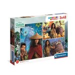 Clementoni - 25259 - SuperColor 3x48 pieces - Raya et le dernier Dragon - Disney