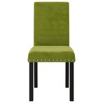 vidaXL Chaises à manger lot de 4 vert clair velours