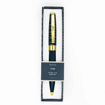 Stylo bille prénom homme Pastel Chic - Yves - Draeger