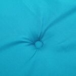 vidaXL Coussins de chaise à dossier haut lot de 2 turquoise