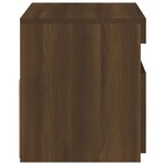 vidaXL Meuble TV avec lumières LED Chêne marron 60x35x40 cm