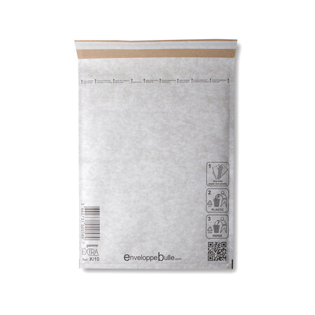Lot de 100 enveloppes à bulles extra k/10 format 350x470 mm