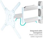 Onkron m4 wht support tv mural pour des téléviseurs de 32 à 65 pouces blanc