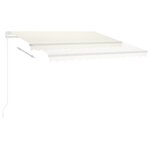vidaXL Auvent automatique sur pied 300x250 cm Crème