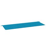 vidaXL Coussin de banc de jardin bleu 150x50x3 cm tissu oxford