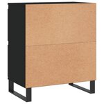 vidaXL Buffets 3 Pièces noir bois d'ingénierie