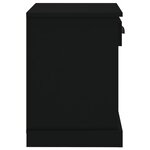 vidaXL Tables de chevet 2 Pièces noir 43x36x50 cm