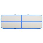 vidaXL Tapis gonflable de gymnastique avec pompe 500x100x20cm PVC Bleu