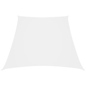 vidaXL Voile de parasol Tissu Oxford trapèze 3/4x3 m Blanc