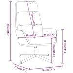 vidaXL Chaise de relaxation Gris foncé Tissu