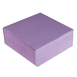 Lot de 40 serviettes en papier 2 plis - 38x38 cm - pourpre - gappy