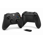 Manette Xbox nouvelle génération avec adaptateur sans-fil Windows 10 - Noir