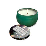 Bougie en boite métal heart and home sapin de noël