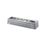 Saladette réfrigérée pour ingrédients pour 6 bacs gn 1/4 - afi collin lucy - r134a - abs 1270x330x230mm