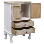 vidaXL Armoire à tiroirs Blanc 50 x 30 x 80 cm Bois