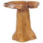 vidaXL Table basse 40 x 40 cm Bois de teck massif