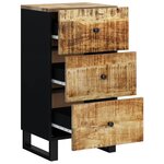 vidaXL Buffet avec 3 tiroirs 40x33 5x75 cm bois massif de manguier