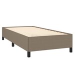 vidaXL Cadre de lit Taupe 80 x 200 cm Tissu