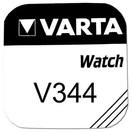Pile oxyde argent pour montres v344 (sr42) 1 55 volt varta