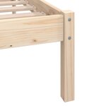 vidaXL Cadre de lit Bois de pin massif 90x200 cm