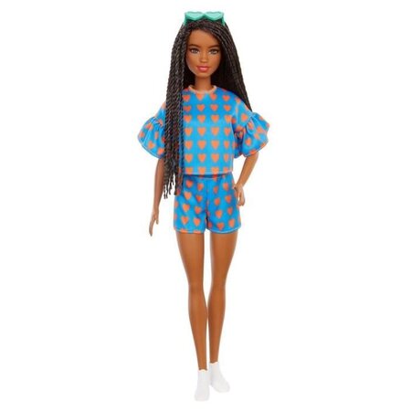 Barbie - poupée fashionista #172 ensemble coeurs - poupée mannequin - des 3 ans