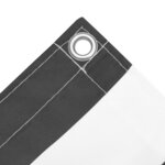 vidaXL Écran de balcon Anthracite et blanc 75x300 cm Tissu Oxford